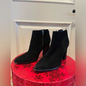 Ivanka Trump Suede Leather Ankle Booties